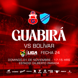 LIGA 2026 FECHA 24 GUABIRA VS BOLIVAR