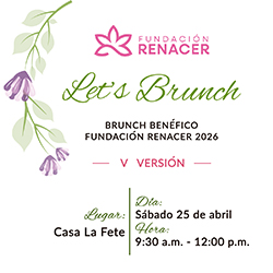 BRUNCH BENÉFICO FUNDACIÓN RENACER - V VERSIÓN 2026