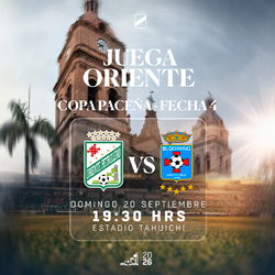 FECHA 4 COPA PACEÑA - ORIENTE P. VS BLOOMING